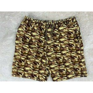 Bosco Sport Mens Swim Trunks Shorts Size 34 Camouflage Drawstring